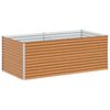 vidaXL Jardini&egrave;re sur&eacute;lev&eacute;e 195 x 100 x 68 cm Acier galvanis&eacute;