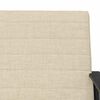 vidaXL fauteuil Cr&egrave;me 59 x 75 x 78 cm tissu