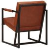 vidaXL Fauteuil marron cuir v&eacute;ritable