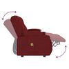vidaXL Fauteuil de massage inclinable 3 places porte-gobelets bordeaux