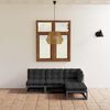vidaXL Salon de jardin 4 pcs avec coussins Bois de pin massif