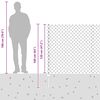 vidaXL Cl&ocirc;ture avec poteau Gris 1,2 x 25 m Acier et PVC