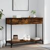 vidaXL Table console ch&ecirc;ne fum&eacute; 100x34,5x75 cm bois d'ing&eacute;nierie