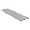 vidaXL Coussin de chaise longue gris clair m&eacute;lang&eacute; (75+105) x 50 x 4 cm