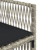 vidaXL Ensemble &agrave; manger de jardin et coussins 9 pcs gris clair rotin