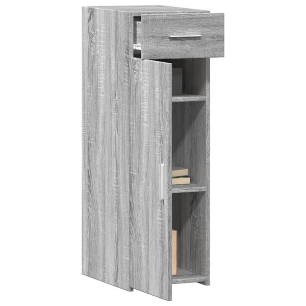 vidaXL Buffet sonoma gris 30x42,5x93 cm bois d'ing&eacute;nierie