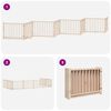 vidaXL Barri&egrave;re pour chien porte pliable 8 panneaux bois de peuplier