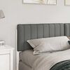 vidaXL T&ecirc;te de lit capitonn&eacute;e Blanc et gris clair 200 cm Pin massif