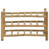 vidaXL &Eacute;tag&egrave;re &agrave; vin Naturel 57 x 29,5 x 36 cm Bambou