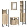 vidaXL Ensemble de mobilier de salle de bain 4 pcs Ch&ecirc;ne Sonoma