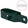 vidaXL Tendeurs de fil de cl&ocirc;ture 250 pcs 90 mm Acier Vert