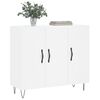 vidaXL Buffet blanc 90x34x80 cm bois d'ingénierie