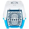 vidaXL Transporteur pour animaux de compagnie blanc et bleu PP