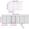 vidaXL Barri&egrave;re pour chien porte pliable 15 panneaux bois de peuplier