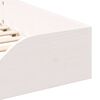 vidaXL Cadre de lit Blanc 100 x 210 cm Pin massif