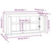 vidaXL Buffet ch&ecirc;ne fum&eacute; 102x35x60 cm bois d'ing&eacute;nierie
