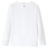 T-shirt pour enfants &agrave; manches longues &eacute;cru 128
