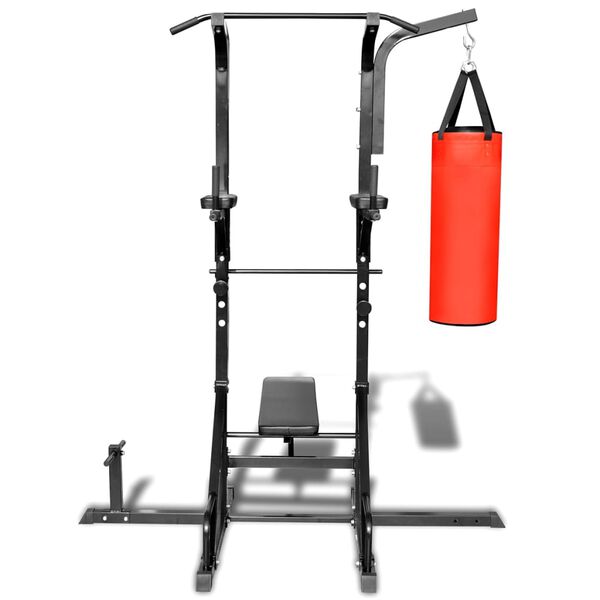 vidaXL Tour de puissance avec banc et sac de boxe