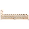 vidaXL Cadre de lit sans matelas 140x190 cm bois de pin massif