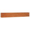 vidaXL Lit sur&eacute;lev&eacute; de jardin rouill&eacute; 320x40x45 cm acier corten