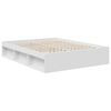 vidaXL Cadre de lit Blanc 150 x 200 cm Bois de pin massif
