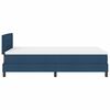 vidaXL Lit &agrave; ressorts avec matelas Bleu 120 x 190 cm tissu