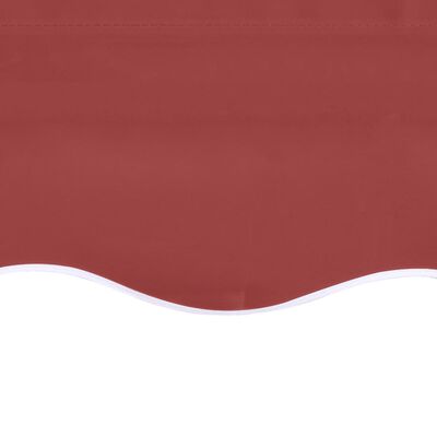 vidaXL Tissu de remplacement pour auvent Bordeaux rouge 3,5x2,5 m