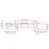 vidaXL Ensemble de canap&eacute;s 4 pcs rose velours