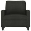 vidaXL Fauteuil Noir 60 cm Tissu