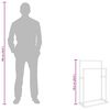 vidaXL Porte-serviettes sur pied Noir 48x24x78,5 cm Fer