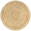 vidaXL Tapis fait &agrave; la main Jute tress&eacute;e 210 cm