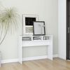 vidaXL Table console blanc 105x30x80 cm bois d'ing&eacute;nierie