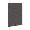 vidaXL Store pliss&eacute; noir 95x150 cm largeur du tissu 94,4 cm polyester
