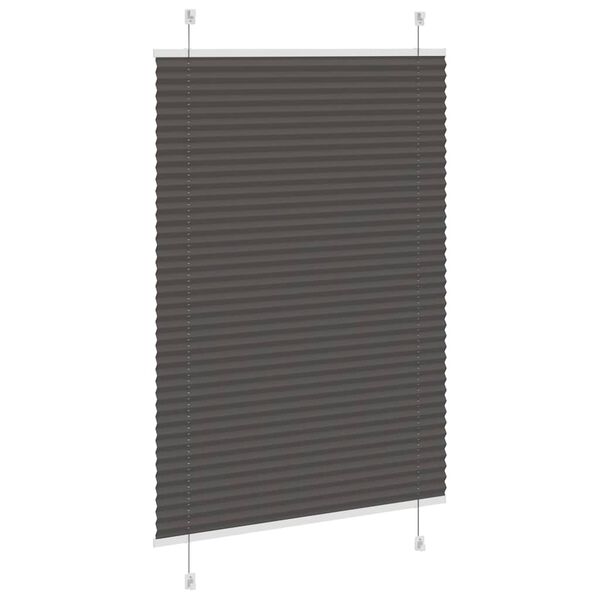 vidaXL Store pliss&eacute; noir 95x150 cm largeur du tissu 94,4 cm polyester