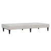 vidaXL Canap&eacute;-lit &agrave; 2 places avec tabouret Gris clair Tissu microfibre