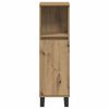 vidaXL Armoire de salle de bain ch&ecirc;ne artisanal 30x30x100 cm