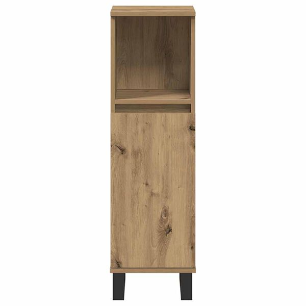 vidaXL Armoire de salle de bain ch&ecirc;ne artisanal 30x30x100 cm
