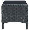vidaXL Ensemble &agrave; manger de jardin 5 pcs Gris fonc&eacute;