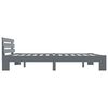 vidaXL Cadre de lit sans matelas gris bois massif de pin 180x200 cm
