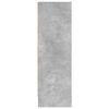 vidaXL Biblioth&egrave;que Gris b&eacute;ton 80x24x75 cm Bois d'ing&eacute;nierie