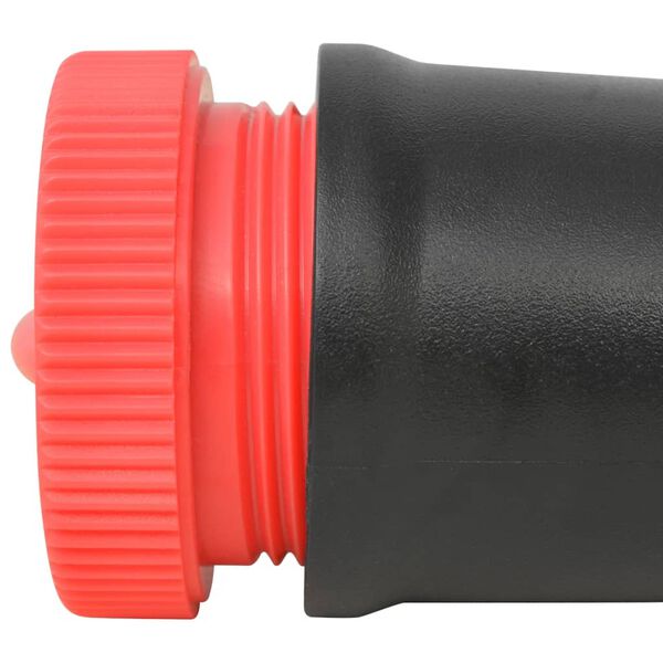 vidaXL Détecteur de métaux Noir et rouge