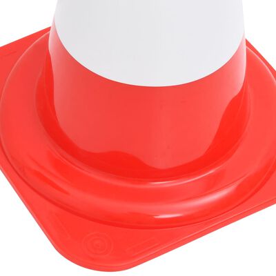 vidaXL Cônes de signalisation réfléchissants 4 pcs Rouge et blanc 50cm