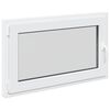 vidaXL Fen&ecirc;tre de sous-sol RISOR 100 x 60 cm PVC et verre Blanc