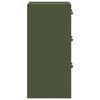 vidaXL Cabinet de Dossier avec tiroir Vert olive 44 x 50 x 106.5 cm