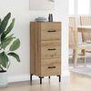 vidaXL Buffet Ch&ecirc;ne artisanal 34,5 x 34 x 90 cm Bois d'ing&eacute;nierie
