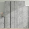 vidaXL Armoire de rangement gris béton 70x42,5x225cm bois d'ingénierie