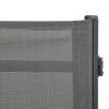 vidaXL Chaises longues lot de 2 Textil&egrave;ne et acier