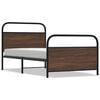 vidaXL Cadre de lit sans matelas 90x190cm ch&ecirc;ne marron bois ing&eacute;nierie