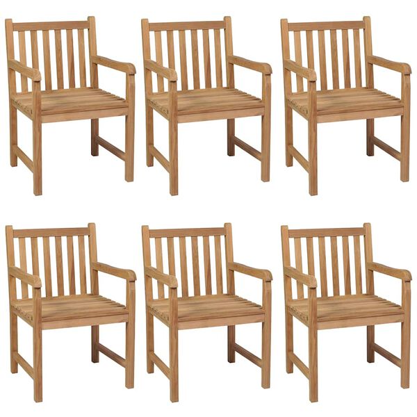 vidaXL Ensemble de salle &agrave; manger de jardin 7 pi&egrave;ces 150 x 90 cm en bois de teck massif