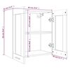vidaXL Vitrine suspendue "Lyon" Ch&ecirc;ne brun 60 x 31 x 60 cm Bois d'ing&eacute;nierie